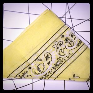 A yellow bandana